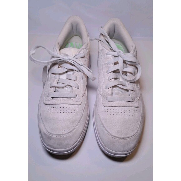 Reebok Club C Revenge Vintage Sneakers Ivory Leather Suede Lace Up FY7297Size 9 - Picture 2 of 9